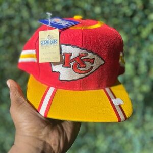 Deadstock Rare Vintage 90s Eastport Kansas City Chiefs Snapback